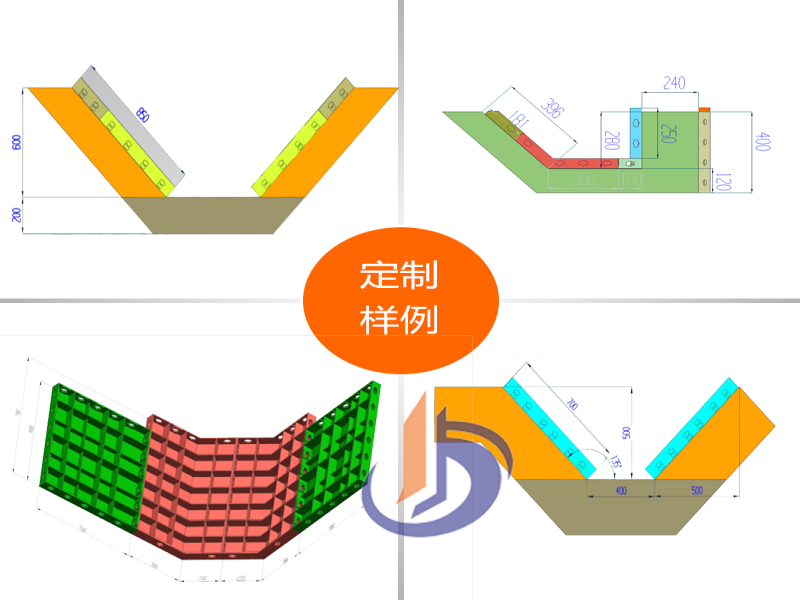 梯形水沟模板、塑钢模具